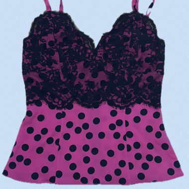 Vintage D&G Polkadot Spitzentop