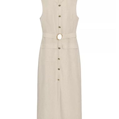 Zara-Leinenmischung-Kleid