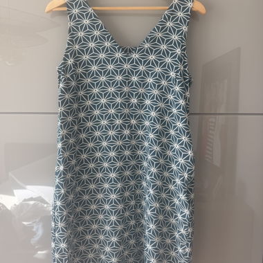Geometric Pattern Sleeveless Dress