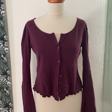Lilac knit cardigan