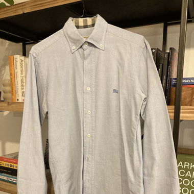 Burberry Slim Fit Shirt with Button-Down Collar