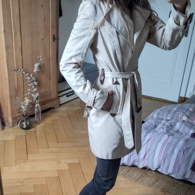 Trenchcoat hellbeige Esprit Gr. 36/38