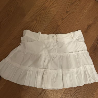White tiered skirt