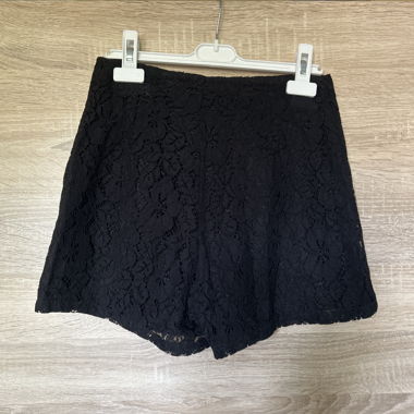 Shorts in pizzo neri
