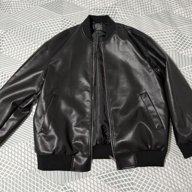 Oversized Lederjacke