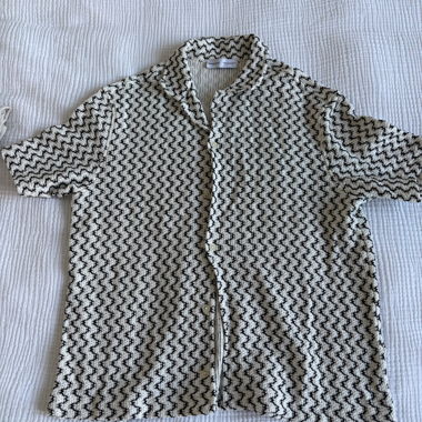 Maglia a maniche corte Bershka motivo zigzag