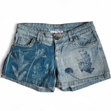 Upcycled jeans shorts