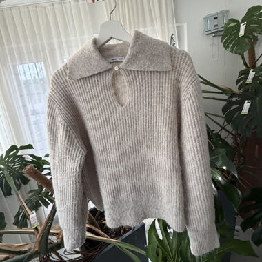 Mango knit collar sweater