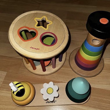 Set de jeux d'encastrement en bois Janod