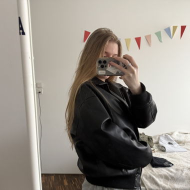 Bershka faux leather jacket EU S