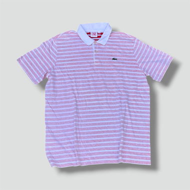 Lacoste Live Vintage-Poloshirt mit umgekehrten Streifen