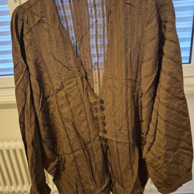 Chemise maron façon saharienne 