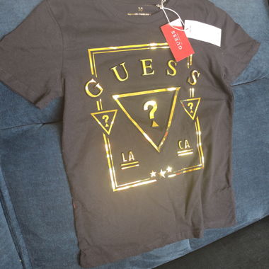 Guess T-Shirt mit Goldprint Kids  140cm