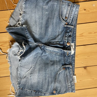 Fringe Denim Shorts
