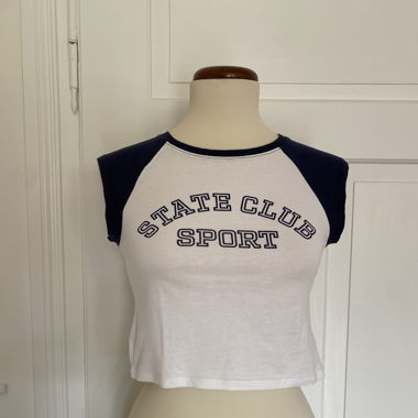 T-shirt bleu/blanc