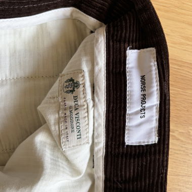 Norse Projects brown corduroy pants