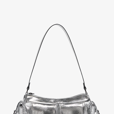 Pull & Bear Silver Shoulder Bag