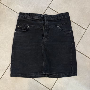 Gonna in jeans nera Bershka