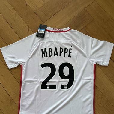 Mbappé Monaco 16/17 Heimtrikot 