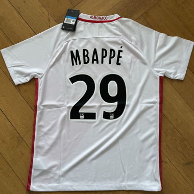 Mbappé Monaco 16/17 Heimtrikot 