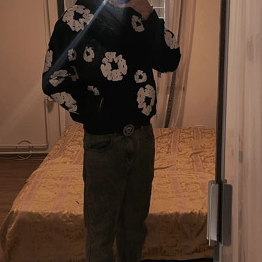 Pull à fleurs