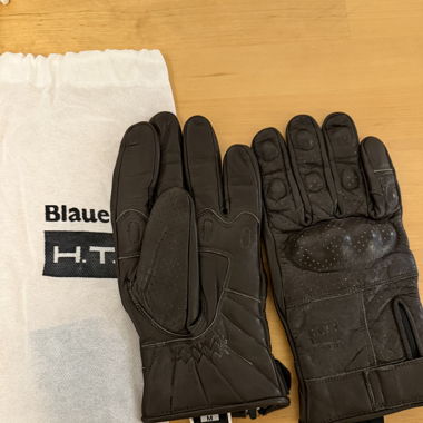 Gants de moto cuir blauer m