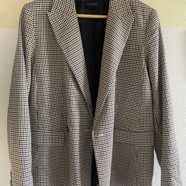 ANNA FIELD Plaid Blazer