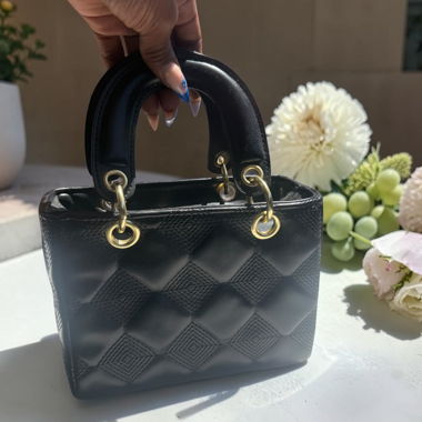 Black Handbag with Handle
