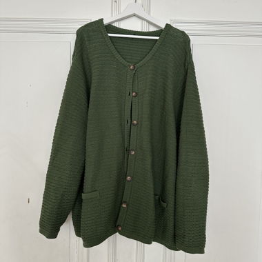 Green Knit Cardigan