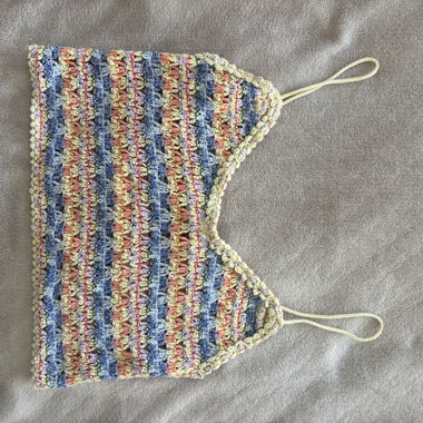 Crocheted Crochet Crop Top