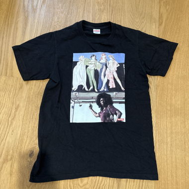 Supreme schwarzes T-Shirt