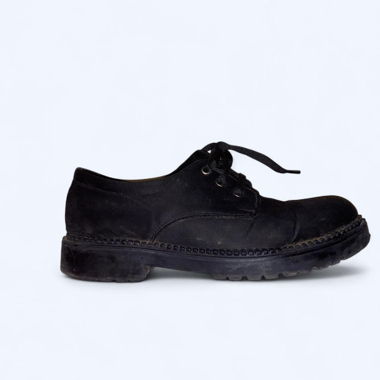 Chaussures à plateforme noires à lacets