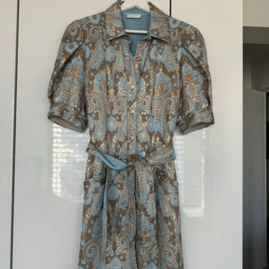 Sandro Floral Shirt Dress