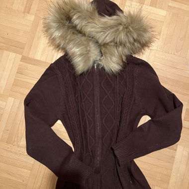 Hoodie/giacca in pelliccia