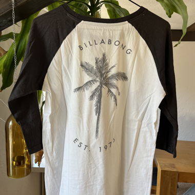 Billabong palm print raglan T-shirt