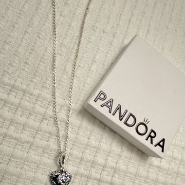 Collier Pandora- SPARKLING MOON STARS HEART