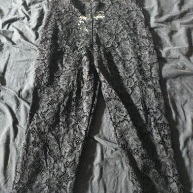 Pantalon en dentelle noir