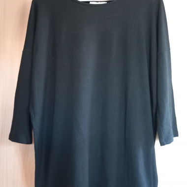 Black ONLY Loose-Fit 3/4 Sleeve Jumper