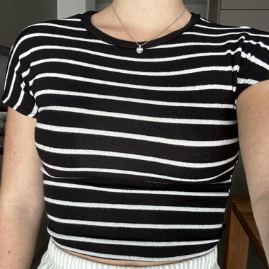 T-Shirt schwarz/ weiss
