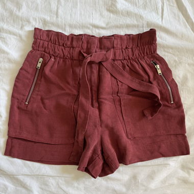 Red Corduroy Shorts