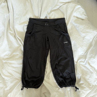 2000s black 3/4 sweatpants