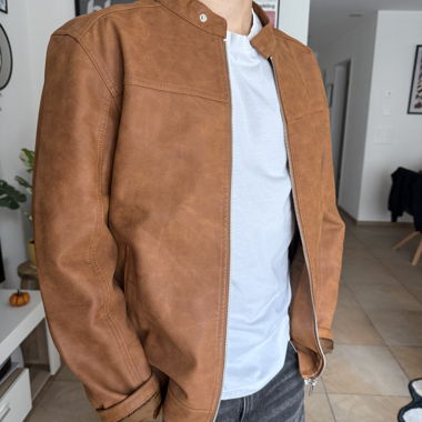 Brown leather Jacket