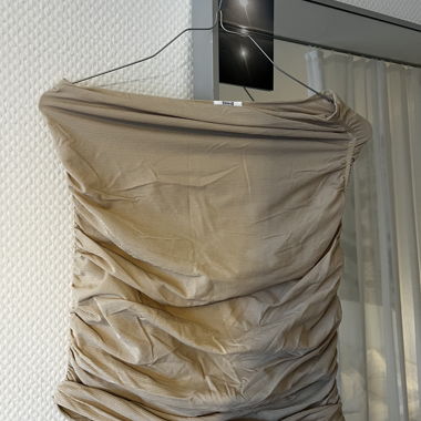 Haut/Jupe beige froncé