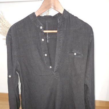 Chemise Takeshy Kurosawa gris foncé taille L