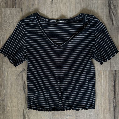 Striped crop top