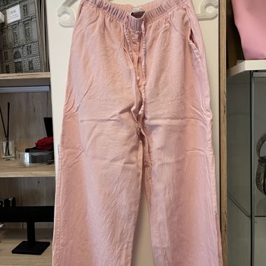 Pink Linen Trousers