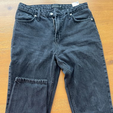 Schwarze Mom Jeans