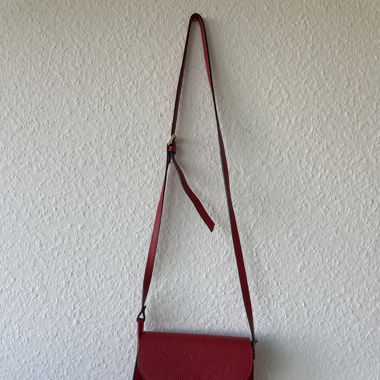 Red Langame Leather Bag