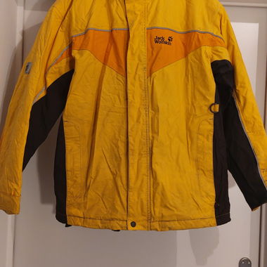 Giacca invernale Jack Wolfskin bambino 164 gialla