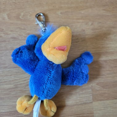 Portachiavi in peluche a forma di uccello